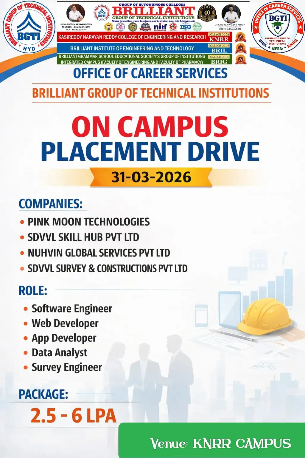 SVDDL, PINK MOON, NUHVIN Drive - CAMPUS DRIVE 31-03-2026